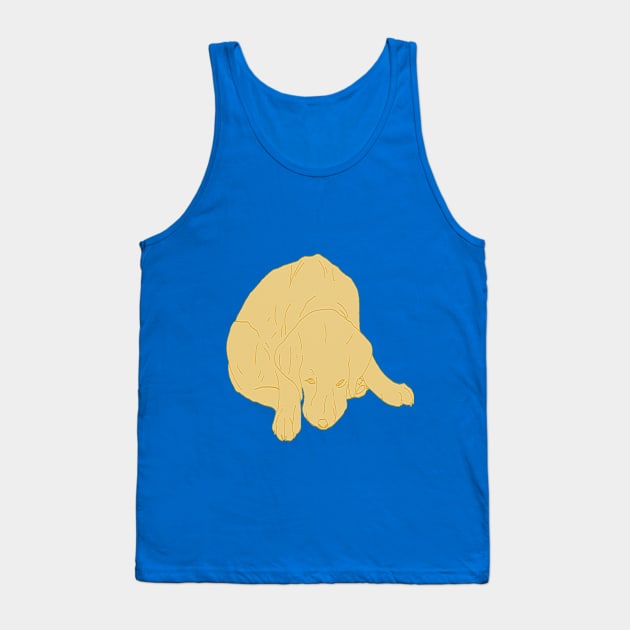 Golden Labrador saying Sorry Tank Top by ABY_Creative